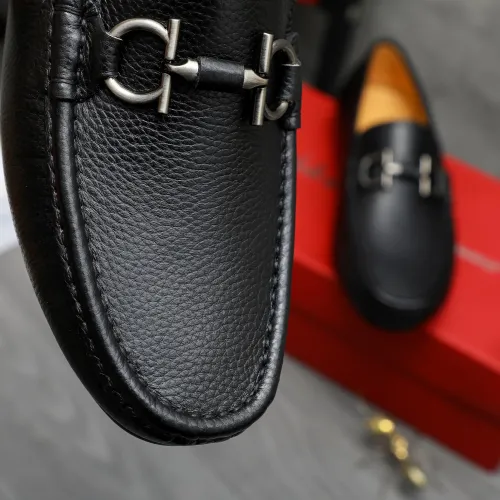 Replica Salvatore Ferragamo Leather Shoes For Men #1416529 $76.00 USD for Wholesale