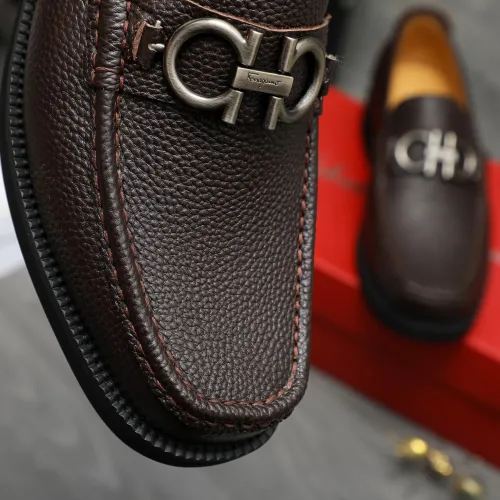 Replica Salvatore Ferragamo Leather Shoes For Men #1416536 $96.00 USD for Wholesale