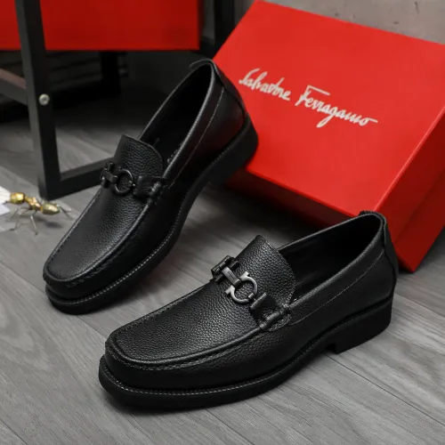 Wholesale Salvatore Ferragamo Leather Shoes For Men #1416537 $96.00 USD, Wholesale Quality Replica Salvatore Ferragamo Leather Shoes