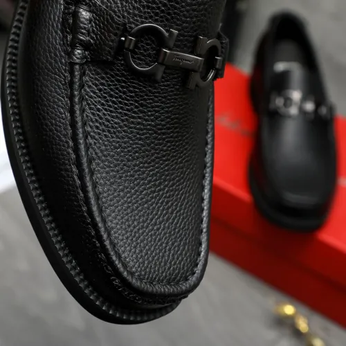 Replica Salvatore Ferragamo Leather Shoes For Men #1416537 $96.00 USD for Wholesale