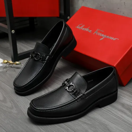 Wholesale Salvatore Ferragamo Leather Shoes For Men #1416538 $96.00 USD, Wholesale Quality Replica Salvatore Ferragamo Leather Shoes