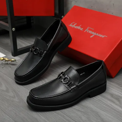 Wholesale Salvatore Ferragamo Leather Shoes For Men #1416539 $96.00 USD, Wholesale Quality Replica Salvatore Ferragamo Leather Shoes