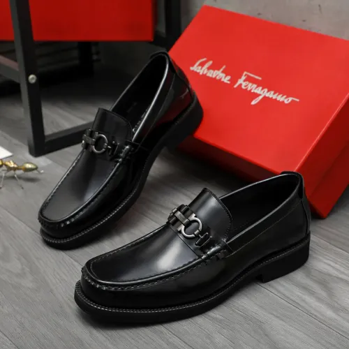 Wholesale Salvatore Ferragamo Leather Shoes For Men #1416540 $96.00 USD, Wholesale Quality Replica Salvatore Ferragamo Leather Shoes