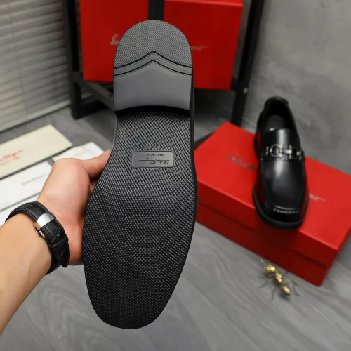 Replica Salvatore Ferragamo Leather Shoes For Men #1416540 $96.00 USD for Wholesale