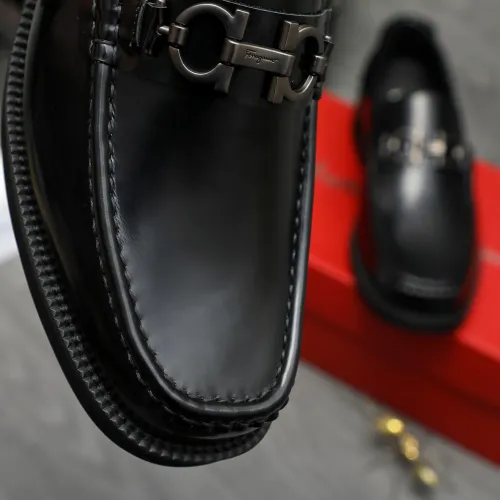 Replica Salvatore Ferragamo Leather Shoes For Men #1416540 $96.00 USD for Wholesale