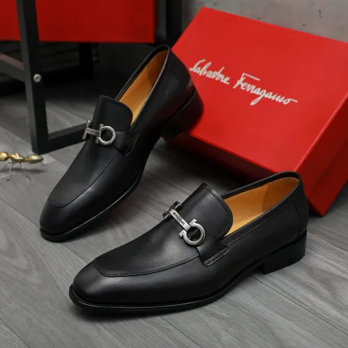 Wholesale Salvatore Ferragamo Leather Shoes For Men #1416543 $88.00 USD, Wholesale Quality Replica Salvatore Ferragamo Leather Shoes