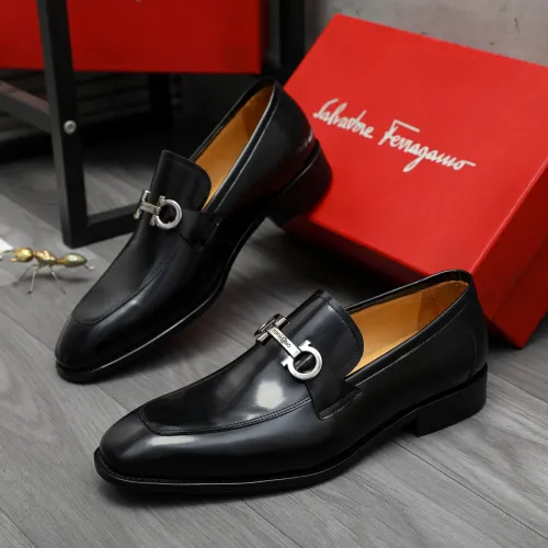 Wholesale Salvatore Ferragamo Leather Shoes For Men #1416544 $88.00 USD, Wholesale Quality Replica Salvatore Ferragamo Leather Shoes