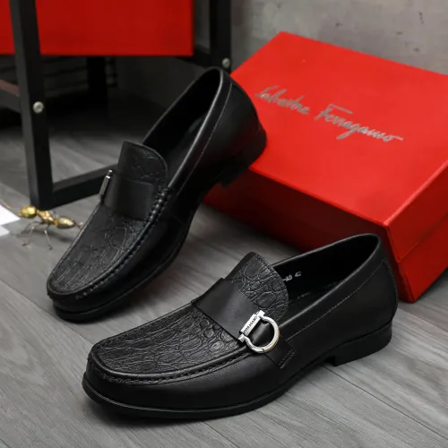 Wholesale Salvatore Ferragamo Leather Shoes For Men #1416547 $88.00 USD, Wholesale Quality Replica Salvatore Ferragamo Leather Shoes