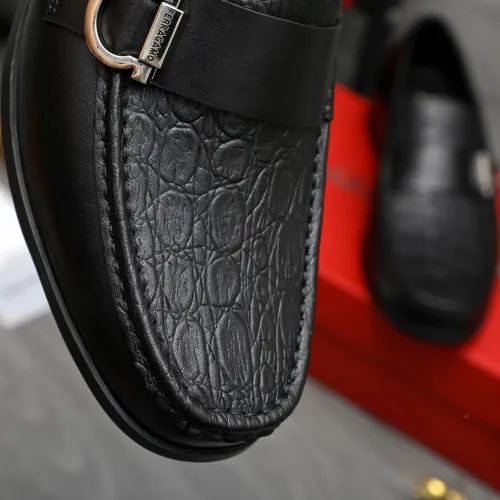 Replica Salvatore Ferragamo Leather Shoes For Men #1416547 $88.00 USD for Wholesale