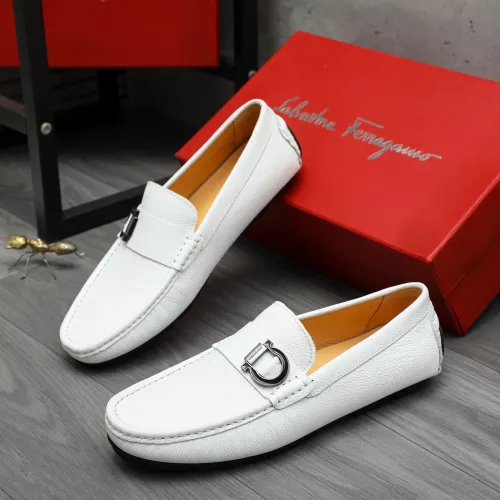 Wholesale Salvatore Ferragamo Leather Shoes For Men #1416548 $76.00 USD, Wholesale Quality Replica Salvatore Ferragamo Leather Shoes