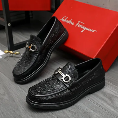 Wholesale Salvatore Ferragamo Leather Shoes For Men #1416551 $88.00 USD, Wholesale Quality Replica Salvatore Ferragamo Leather Shoes