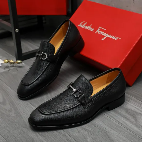 Wholesale Salvatore Ferragamo Leather Shoes For Men #1416553 $88.00 USD, Wholesale Quality Replica Salvatore Ferragamo Leather Shoes