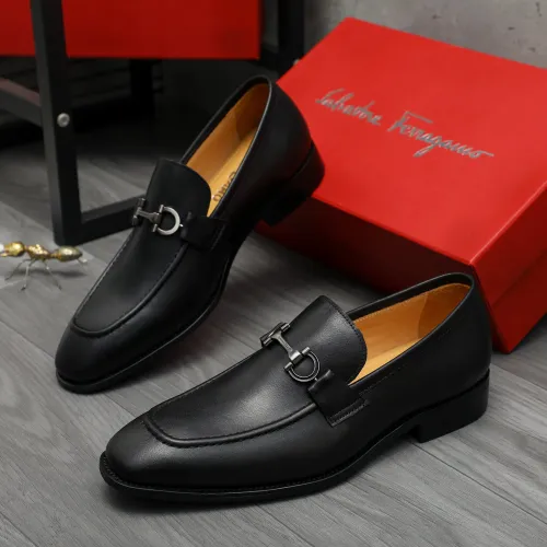 Wholesale Salvatore Ferragamo Leather Shoes For Men #1416554 $88.00 USD, Wholesale Quality Replica Salvatore Ferragamo Leather Shoes