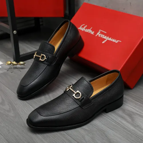 Wholesale Salvatore Ferragamo Leather Shoes For Men #1416557 $88.00 USD, Wholesale Quality Replica Salvatore Ferragamo Leather Shoes