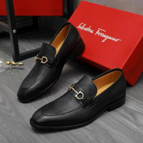 Wholesale Salvatore Ferragamo Leather Shoes For Men #1416559 $88.00 USD, Wholesale Quality Replica Salvatore Ferragamo Leather Shoes