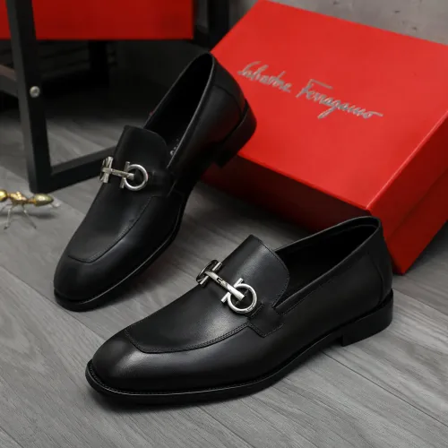 Wholesale Salvatore Ferragamo Leather Shoes For Men #1416561 $88.00 USD, Wholesale Quality Replica Salvatore Ferragamo Leather Shoes