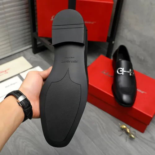 Replica Salvatore Ferragamo Leather Shoes For Men #1416563 $88.00 USD for Wholesale