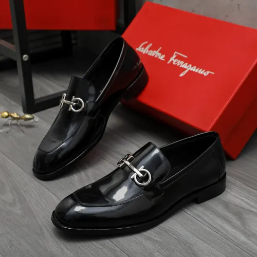 Wholesale Salvatore Ferragamo Leather Shoes For Men #1416564 $88.00 USD, Wholesale Quality Replica Salvatore Ferragamo Leather Shoes