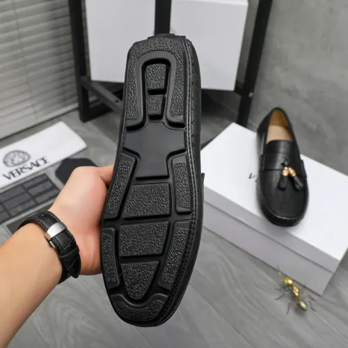 Replica Versace Leather Shoes For Men #1416942 $76.00 USD for Wholesale