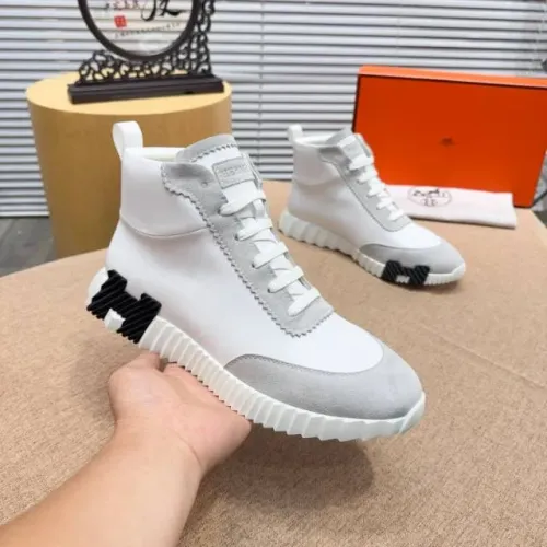 Replica Hermes High Tops Shoes For Men #1416996 $80.00 USD for Wholesale