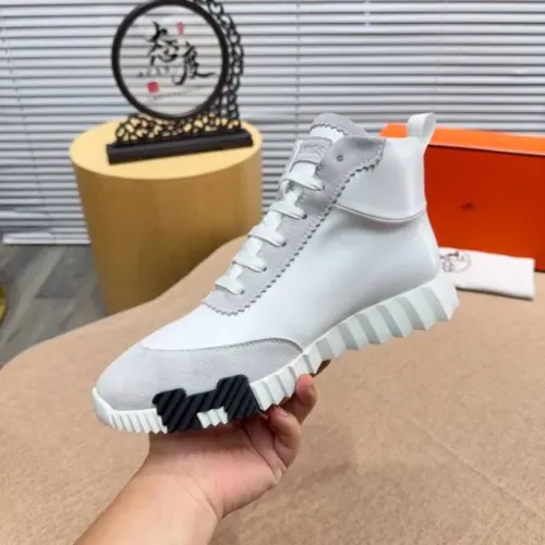 Replica Hermes High Tops Shoes For Men #1416996 $80.00 USD for Wholesale