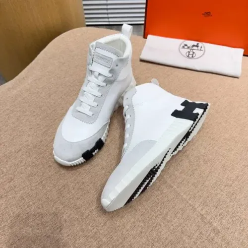 Replica Hermes High Tops Shoes For Men #1416996 $80.00 USD for Wholesale