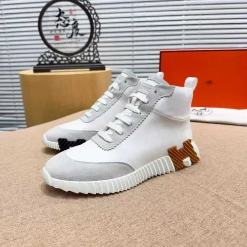 Wholesale Hermes High Tops Shoes For Men #1416997 $80.00 USD, Wholesale Quality Replica Hermes High Tops Shoes