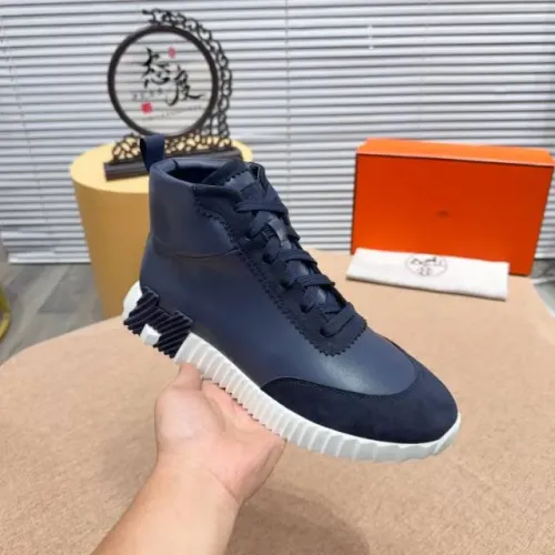 Replica Hermes High Tops Shoes For Men #1416998 $80.00 USD for Wholesale