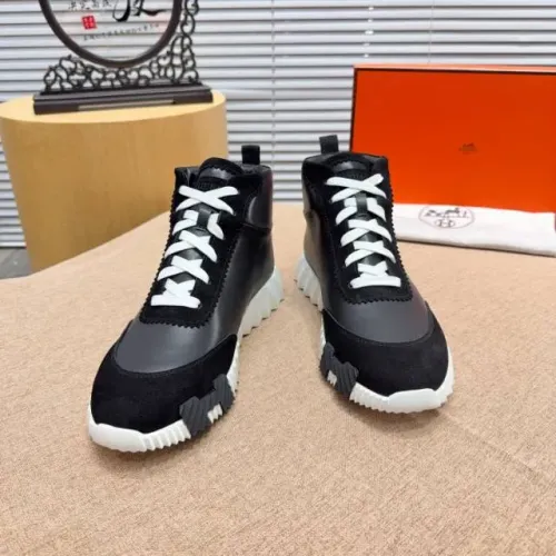Replica Hermes High Tops Shoes For Men #1416999 $80.00 USD for Wholesale