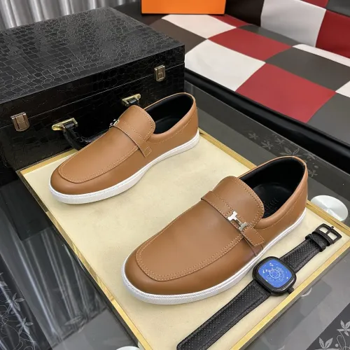 Replica Hermes Casual Shoes For Men #1417025 $82.00 USD for Wholesale