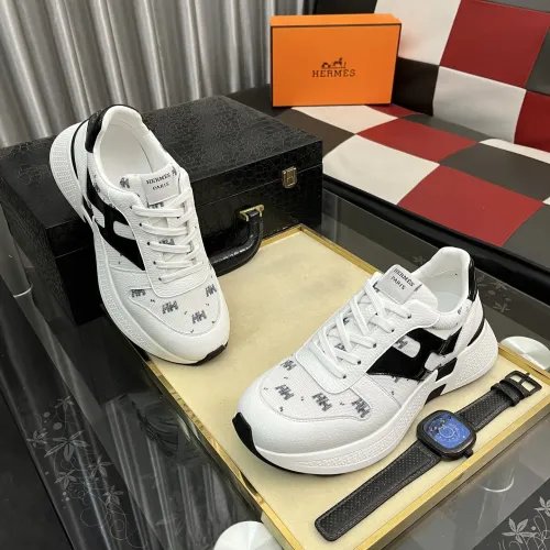Replica Hermes Casual Shoes For Men #1417036 $98.00 USD for Wholesale