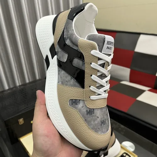 Replica Hermes Casual Shoes For Men #1417037 $98.00 USD for Wholesale