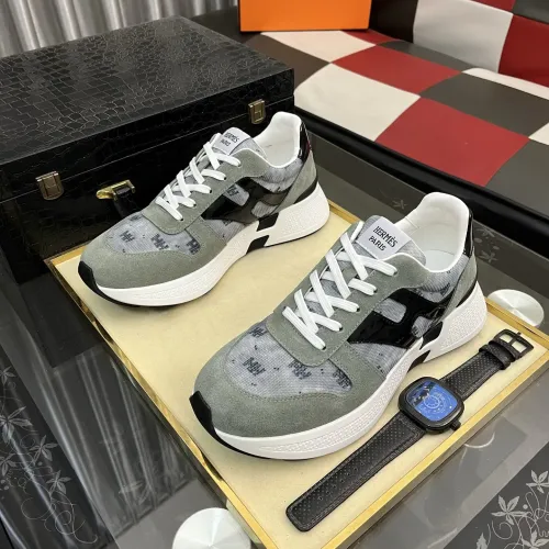 Replica Hermes Casual Shoes For Men #1417039 $98.00 USD for Wholesale