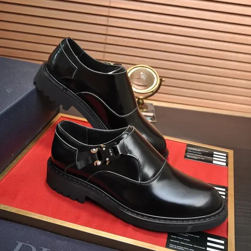 Replica Christian Dior Leather Shoes For Men #1417128 $105.00 USD for Wholesale