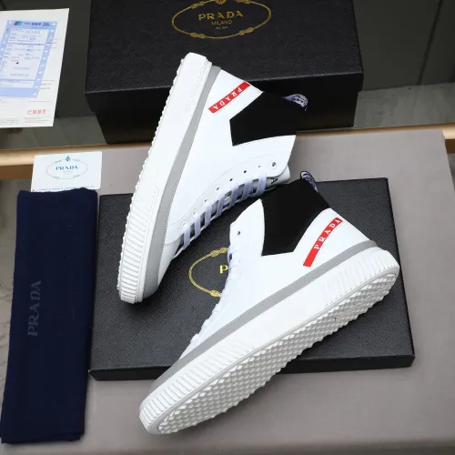 Replica Prada High Top Shoes For Men #1417142 $85.00 USD for Wholesale