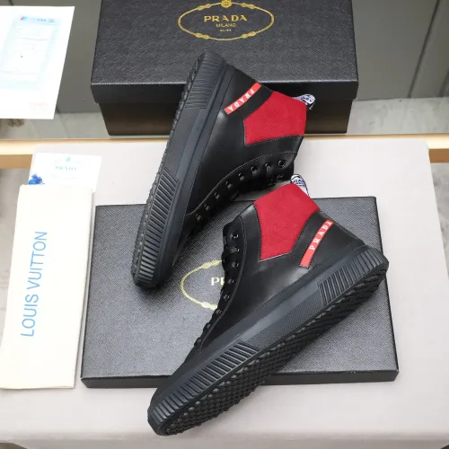 Replica Prada High Top Shoes For Men #1417145 $85.00 USD for Wholesale