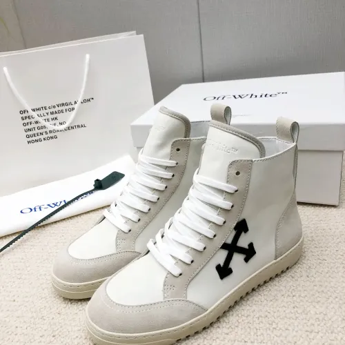 Wholesale Off-White High Tops Shoes For Men #1417455 $96.00 USD, Wholesale Quality Replica Off-White High Tops Shoes