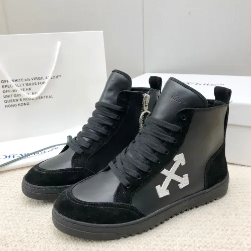 Wholesale Off-White High Tops Shoes For Men #1417457 $96.00 USD, Wholesale Quality Replica Off-White High Tops Shoes