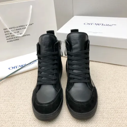 Replica Off-White High Tops Shoes For Men #1417457 $96.00 USD for Wholesale
