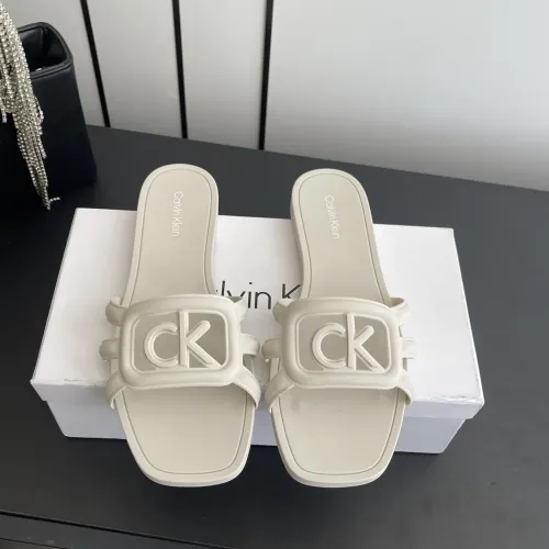 Wholesale Calvin Klein CK Slippers For Women #1417477 $64.00 USD, Wholesale Quality Replica Calvin Klein CK Slippers