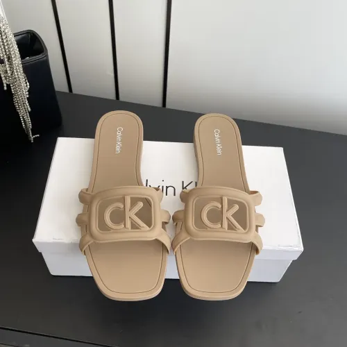 Wholesale Calvin Klein CK Slippers For Women #1417479 $64.00 USD, Wholesale Quality Replica Calvin Klein CK Slippers