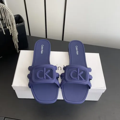 Wholesale Calvin Klein CK Slippers For Women #1417481 $64.00 USD, Wholesale Quality Replica Calvin Klein CK Slippers