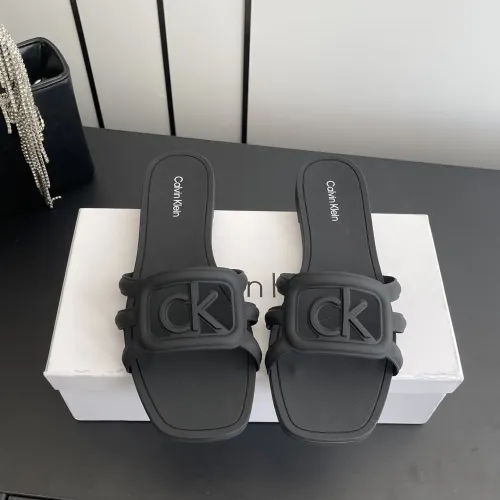 Wholesale Calvin Klein CK Slippers For Women #1417482 $64.00 USD, Wholesale Quality Replica Calvin Klein CK Slippers