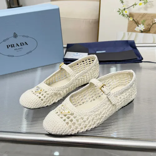 Wholesale Prada Flat Shoes For Women #1417564 $122.00 USD, Wholesale Quality Replica Prada Flat Shoes