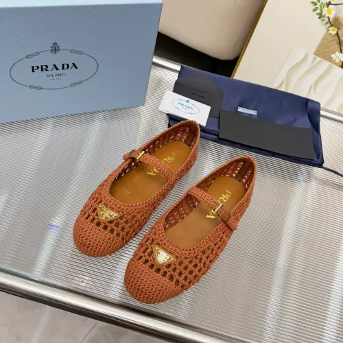 Replica Prada Flat Shoes For Women #1417565 $122.00 USD for Wholesale