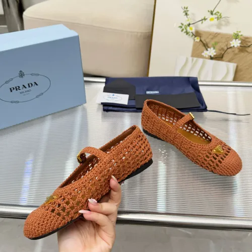 Replica Prada Flat Shoes For Women #1417565 $122.00 USD for Wholesale