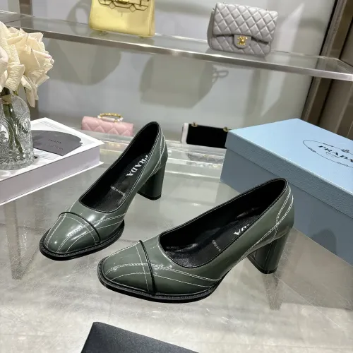 Wholesale Prada High-heeled Shoes For Women #1417578 $105.00 USD, Wholesale Quality Replica Prada High-heeled Shoes