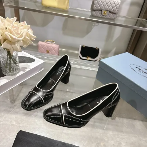 Wholesale Prada High-heeled Shoes For Women #1417580 $105.00 USD, Wholesale Quality Replica Prada High-heeled Shoes