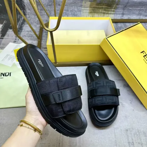 Wholesale Fendi Slippers For Men #1417644 $80.00 USD, Wholesale Quality Replica Fendi Slippers