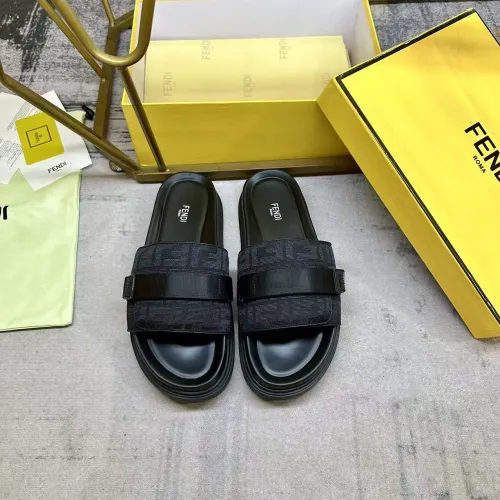 Replica Fendi Slippers For Men #1417644 $80.00 USD for Wholesale